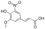 (2E)-3-(4-HYDROXY-3-METHOXY-5-NITROPHENYL)ACRYLIC ACID Struktur