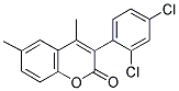 3(2',4'-DICHLOROPHENYL)-4,6-DIMETHYLCOUMARIN Struktur