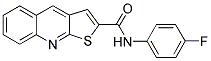 N-(4-FLUOROPHENYL)THIENO[2,3-B]QUINOLINE-2-CARBOXAMIDE Struktur