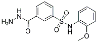 3-HYDRAZINOCARBONYL-N-(2-METHOXY-PHENYL)-BENZENESULFONAMIDE Struktur