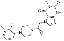 7-(2-(4-(2,3-DIMETHYLPHENYL)PIPERAZIN-1-YL)-2-OXOETHYL)-1,3-DIMETHYL-1H-PURINE-2,6(3H,7H)-DIONE Struktur