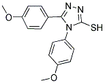 4,5-BIS(4-METHOXYPHENYL)-4H-1,2,4-TRIAZOLE-3-THIOL Struktur