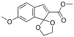 2-CARBOMETHOXY-6-METHOXY-1-INDENONE ETHYLENE KETAL Struktur