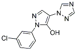 1-(3-CHLOROPHENYL)-4-(1H-1,2,4-TRIAZOL-1-YL)-1H-PYRAZOL-5-OL Struktur