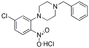 1-BENZYL-4-(5-CHLORO-2-NITROPHENYL)PIPERAZINE HYDROCHLORIDE Struktur