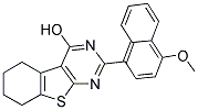 2-(4-METHOXY-1-NAPHTHYL)-5,6,7,8-TETRAHYDRO[1]BENZOTHIENO[2,3-D]PYRIMIDIN-4-OL Struktur