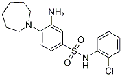 3-AMINO-4-AZEPAN-1-YL-N-(2-CHLORO-PHENYL)-BENZENESULFONAMIDE Struktur