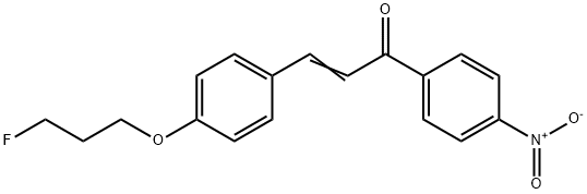 (E)-3-[4-(3-FLUOROPROPOXY)PHENYL]-1-(4-NITROPHENYL)-2-PROPEN-1-ONE Struktur