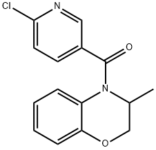 (6-CHLORO-3-PYRIDINYL)(3-METHYL-2,3-DIHYDRO-4H-1,4-BENZOXAZIN-4-YL)METHANONE Struktur