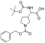 N-A-BOC-(3-N-CBZ-PYRROLIDINYL) GLYCINE Struktur