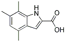 4,6,7-TRIMETHYL-1H-INDOLE-2-CARBOXYLIC ACID Struktur