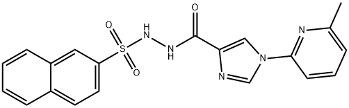 N'-([1-(6-METHYL-2-PYRIDINYL)-1H-IMIDAZOL-4-YL]CARBONYL)-2-NAPHTHALENESULFONOHYDRAZIDE Struktur