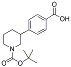 4-(1-(TERT-BUTOXYCARBONYL)PIPERIDIN-3-YL)BENZOIC ACID Struktur