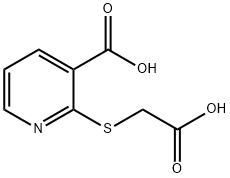 2-[(CARBOXYMETHYL)SULFANYL]NICOTINIC ACID Struktur