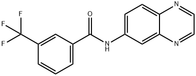 N-(6-QUINOXALINYL)-3-(TRIFLUOROMETHYL)BENZENECARBOXAMIDE Struktur