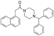 1-(4-(DIPHENYLMETHYL)PIPERAZINYL)-2-NAPHTHYLETHAN-1-ONE Struktur