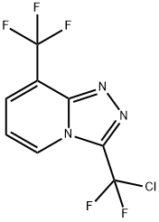 3-[CHLORO(DIFLUORO)METHYL]-8-(TRIFLUOROMETHYL)[1,2,4]TRIAZOLO[4,3-A]PYRIDINE Struktur