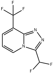 3-(DIFLUOROMETHYL)-8-(TRIFLUOROMETHYL)[1,2,4]TRIAZOLO[4,3-A]PYRIDINE Struktur