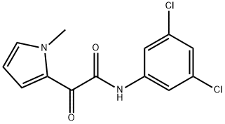 N-(3,5-DICHLOROPHENYL)-2-(1-METHYL-1H-PYRROL-2-YL)-2-OXOACETAMIDE Struktur