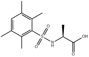 ALANINE, N-[(2,3,5,6-TETRAMETHYLPHENYL)SULFONYL]- Struktur