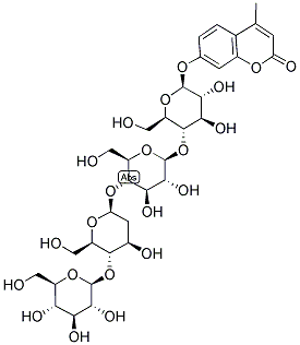 4-METHYLUMBELLIFERYL BETA-D-CELLOTETROSIDE Struktur