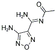 N-[AMINO-(4-AMINO-FURAZAN-3-YL)-METHYLENE]-ACETAMIDE Struktur