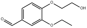 3-ETHOXY-4-(2-HYDROXY-ETHOXY)-BENZALDEHYDE Struktur