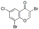 6-CHLORO-3,8-DIBROMOCHROMONE Struktur