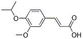 (2E)-3-(4-ISOPROPOXY-3-METHOXYPHENYL)ACRYLIC ACID Struktur