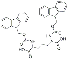 DI-FMOC-2,6-DIAMINOHEPTANEDIOIC ACID Struktur