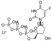 5-FLUORO-2'-DEOXYURIDINE-5'-TRIPHOSPHATE LITHIUM SALT Struktur