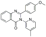 2-(4-METHOXYPHENYL)-3-(4-METHYLPYRIDIN-2-YL)QUINAZOLIN-4(3H)-ONE Struktur