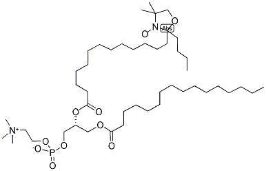 1-PALMITOYL-2-STEAROYL-(14-DOXYL)-SN-GLYCERO-3-PHOSPHOCHOLINE Struktur