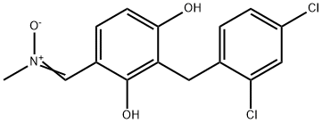 ((E)-[3-(2,4-DICHLOROBENZYL)-2,4-DIHYDROXYPHENYL]METHYLIDENE)(METHYL)AMMONIUMOLATE Struktur