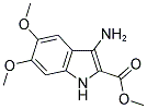 3-AMINO-5,6-DIMETHOXY-1H-INDOLE-2-CARBOXYLIC ACID METHYL ESTER Struktur