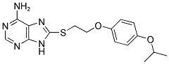 8-([2-(4-ISOPROPOXYPHENOXY)ETHYL]THIO)-9H-PURIN-6-AMINE Struktur