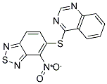 4-[(4-NITRO-2,1,3-BENZOTHIADIAZOL-5-YL)THIO]QUINAZOLINE Struktur