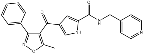 4-[(5-METHYL-3-PHENYL-4-ISOXAZOLYL)CARBONYL]-N-(4-PYRIDINYLMETHYL)-1H-PYRROLE-2-CARBOXAMIDE Struktur