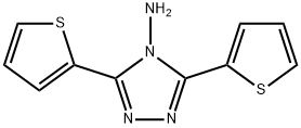 3,5-DI(2-THIENYL)-4H-1,2,4-TRIAZOL-4-AMINE Struktur