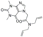 N,N-DIALLYL-2-(1,3-DIMETHYL-2,6-DIOXO-1,2,3,6-TETRAHYDRO-7H-PURIN-7-YL)ACETAMIDE Struktur