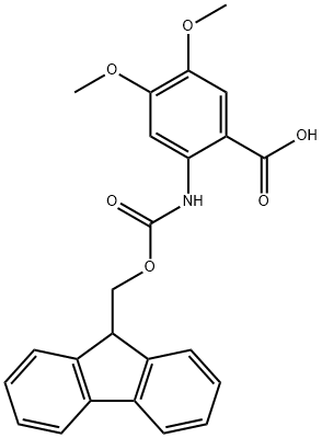 FMOC-2-AMINO-4,5-DIMETHOXYBENZOIC ACID Struktur