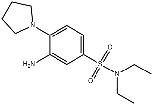 3-AMINO-N,N-DIETHYL-4-PYRROLIDIN-1-YL-BENZENESULFONAMIDE Struktur