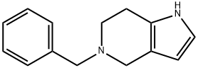 5-BENZYL-4,5,6,7-TETRAHYDRO-1H-PYRROLO[3,2-C]PYRIDINE Struktur