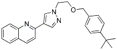 2-[1-(2-(4-TERT-BUTYLBENZYLOXY)ETHYL)-(1H)-PYRAZOL-4-YL]QUINOLINE Struktur