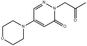 5-MORPHOLINO-2-(2-OXOPROPYL)-3(2H)-PYRIDAZINONE Struktur