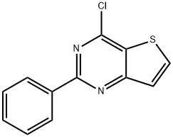 4-CHLORO-2-PHENYLTHIENO[3,2-D]PYRIMIDINE Struktur