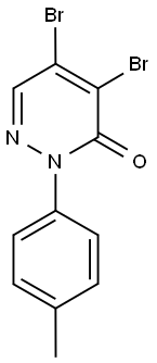 4,5-DIBROMO-2-(4-METHYLPHENYL)-3(2H)-PYRIDAZINONE Struktur