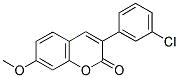 3(3'-CHLOROPHENYL)-7-METHOXYCOUMARIN Struktur