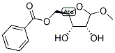 METHYL 5-O-BENZOYL-D-RIBOFURANOSE Struktur