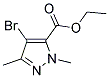 4-BROMO-1,3-DIMETHYL-1H-PYRAZOLE-5-CARBOXYLIC ACID ETHYL ESTER Struktur